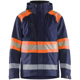 Blåkläder 4420 Warnschutz Regenjacke Kl. 1 – marine/orange