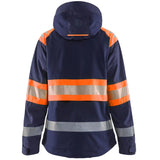 Blåkläder Damen 4430 Warnschutz Regenjacke Kl. 1 – marine/orange
