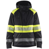 Blåkläder Damen 4430 Warnschutz Regenjacke Kl. 1 – schwarz/gelb