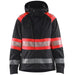 Blåkläder Damen 4430 Warnschutz Regenjacke Kl. 1 – schwarz/rot