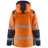 Blåkläder Damen 4456 Warnschutz Winterjacke Kl 2 – orange/marine