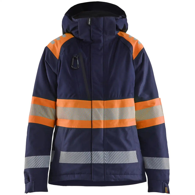 Blåkläder Damen 4470 Warnschutz Winterjacke Kl 1 – marine/orange