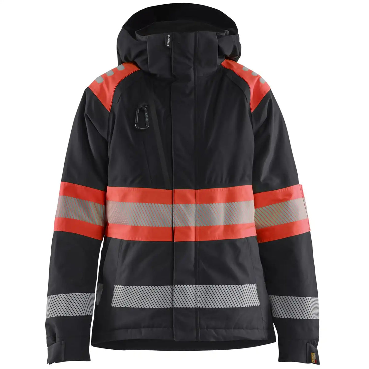 Blåkläder Damen 4470 Warnschutz Winterjacke Kl 1 – schwarz/rot