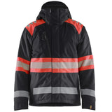 Blåkläder 4480 Warnschutz Winterjacke Kl. 1 – schwarz/rot