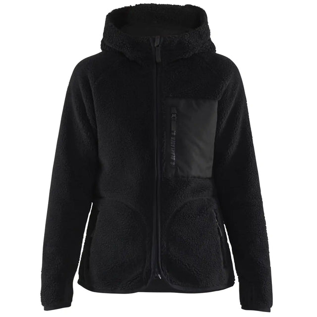 Blåkläder Damen 4727 Faserpelz-Kapuzenjacke – schwarz