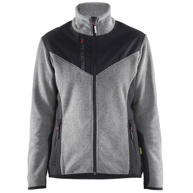 Blåkläder Damen 5943 Strickjacke – grau-melange/schwarz