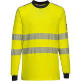 Portwest FR701 WX3 FR Multinorm Langarmshirt – gelb/marine