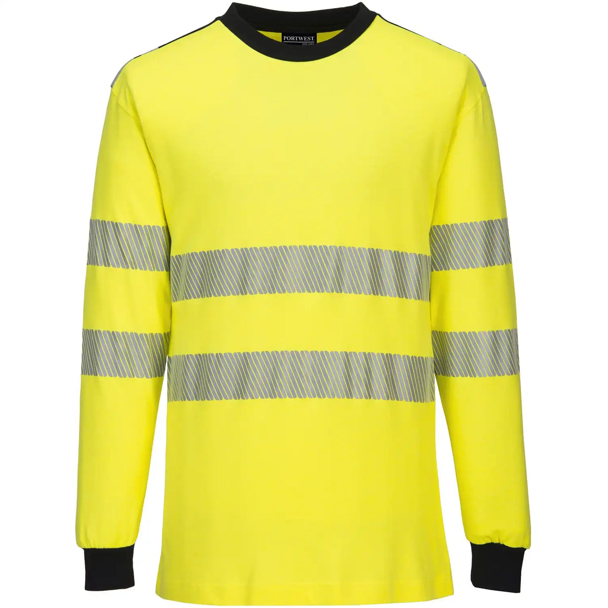 Portwest FR701 WX3 FR Multinorm Langarmshirt – gelb/schwarz