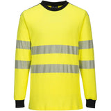 Portwest FR701 WX3 FR Multinorm Langarmshirt – gelb/schwarz