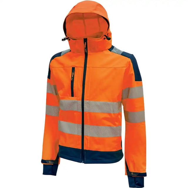 U-Power Miky Hi-Light Warnschutz Softshelljacke – orange