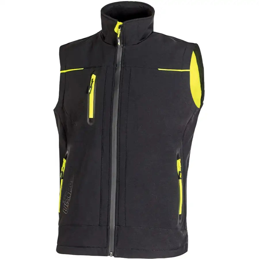 U-Power Universe Future Softshellweste – black carbon