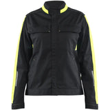 Blåkläder Damen 4443 Industrie Stretch Bundjacke – schwarz/gelb