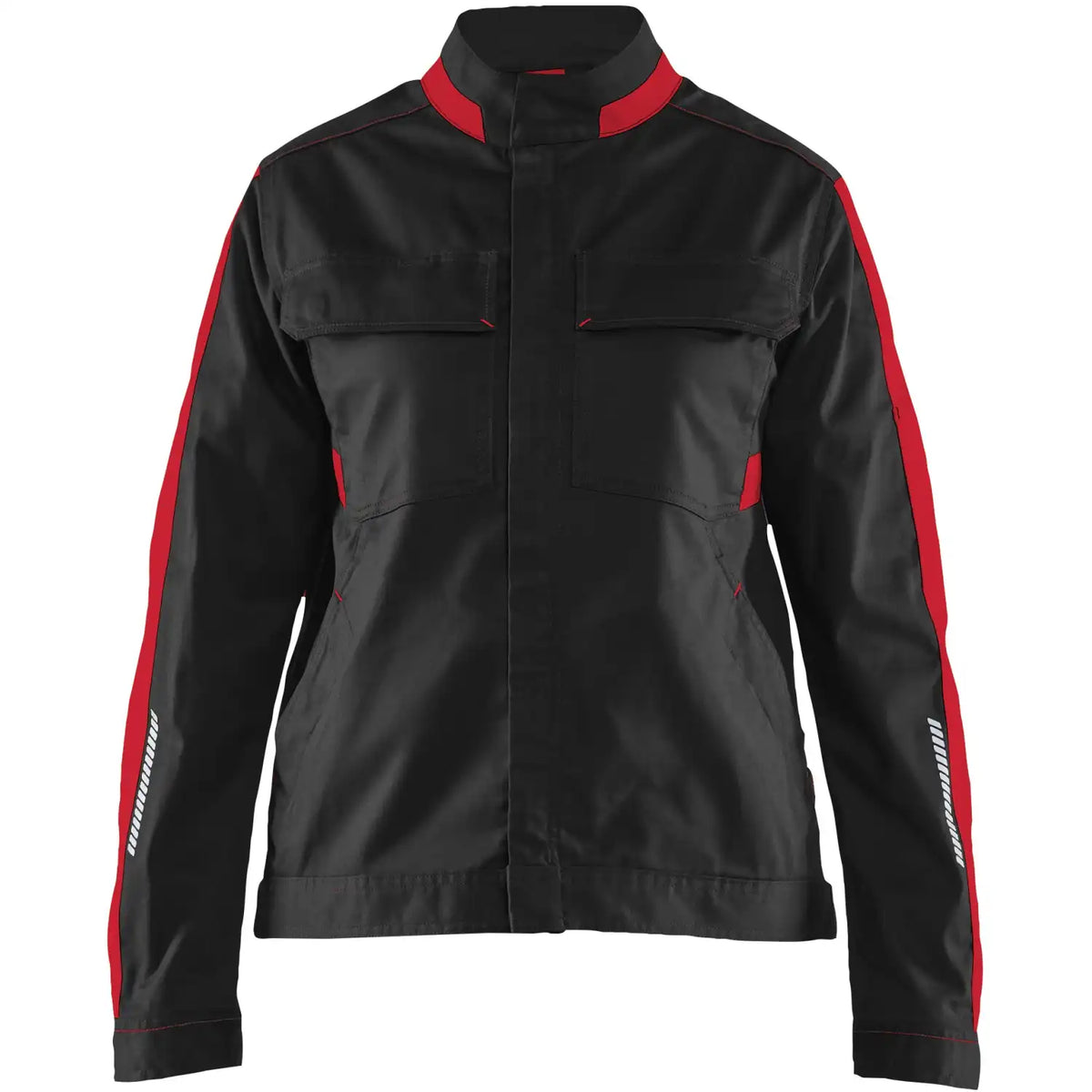 Blåkläder Damen 4443 Industrie Stretch Bundjacke – schwarz/rot