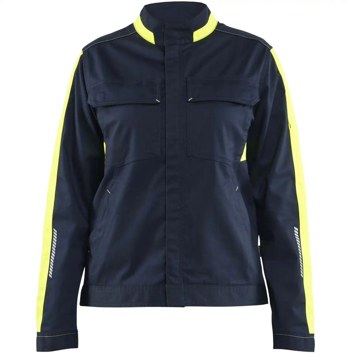 Blåkläder Damen 4443 Industrie Stretch Bundjacke – dunkelmarine/gelb