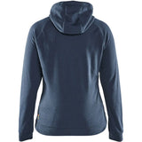 Blåkläder Damen 3464 Hybrid Kapuzen-Sweatjacke – taubenblau/dunkelmarine