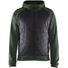 Blåkläder 3463 Hybrid Kapuzen-Sweatjacke – herbstgrün/schwarz