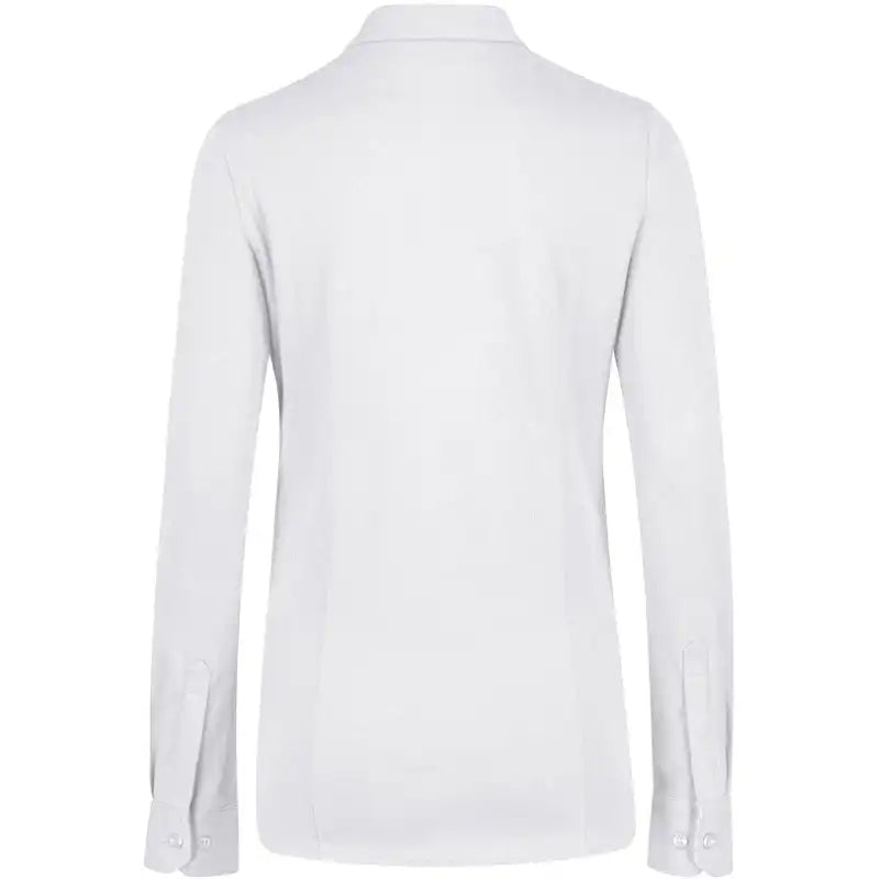 Hakro Cotton TEC 136 langarm Bluse – weiß