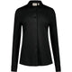 Hakro Cotton TEC 136 langarm Bluse – schwarz