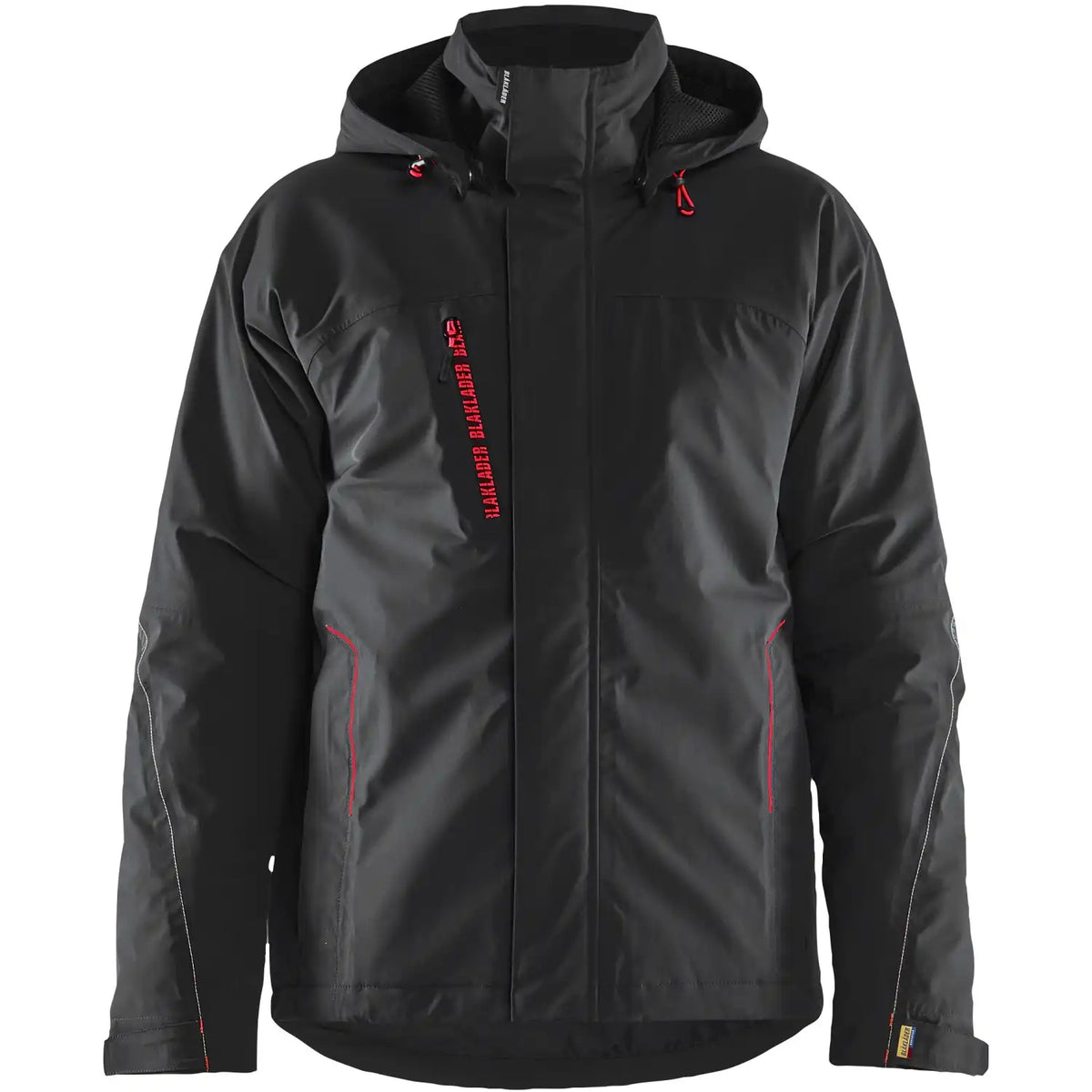 Blåkläder 4484 Stretch Winterjacke – schwarz/rot
