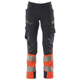 Mascot Kl.1 Accelerate Safe Warn Stretchbundhose – schwarzblau/rot
