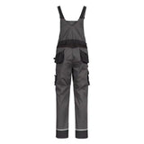 Nitras Motion TEX PRO FX Latzhose – grau/schwarz