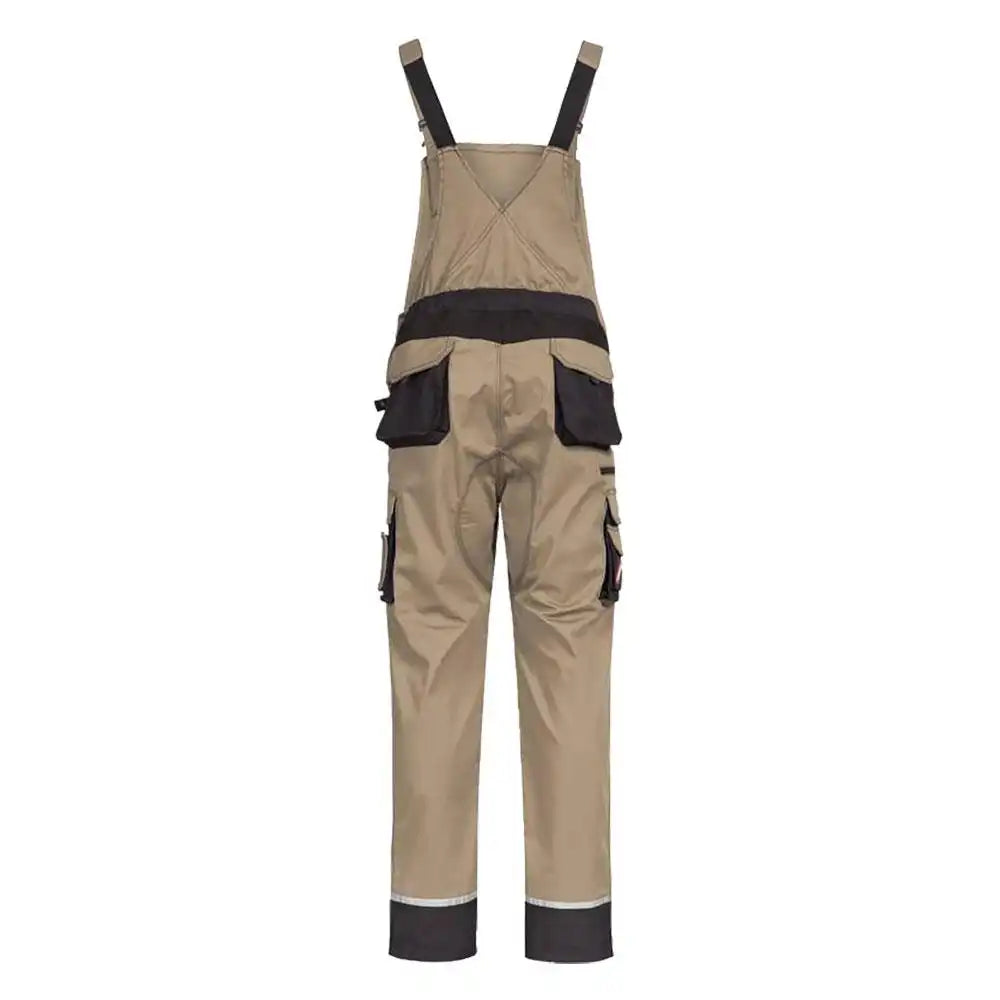 Nitras Motion TEX PRO FX Latzhose – khaki/schwarz