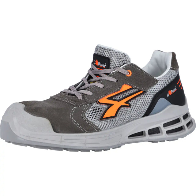 U-Power Moki Premium S1P Halbschuhe rot – grau