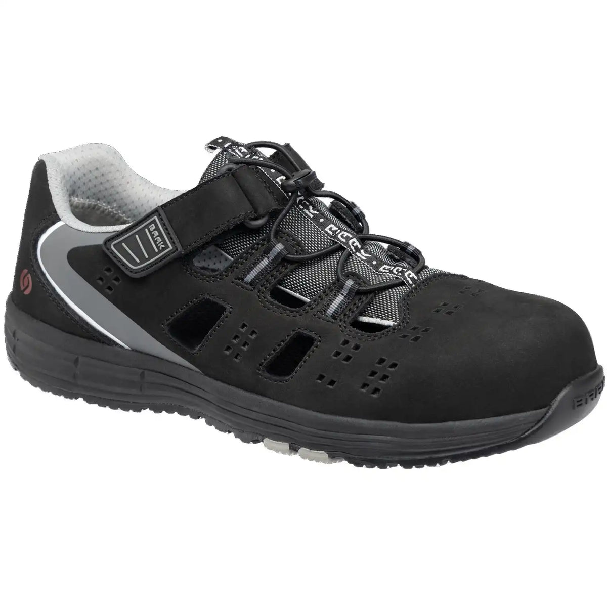 Baak Randy Sports Light S1P Sicherheitssandalen schwarz – schwarz
