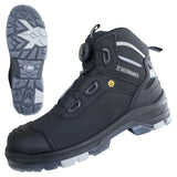 Nitras Ultimate MID S7S Sicherheitsstiefel schwarz – schwarz