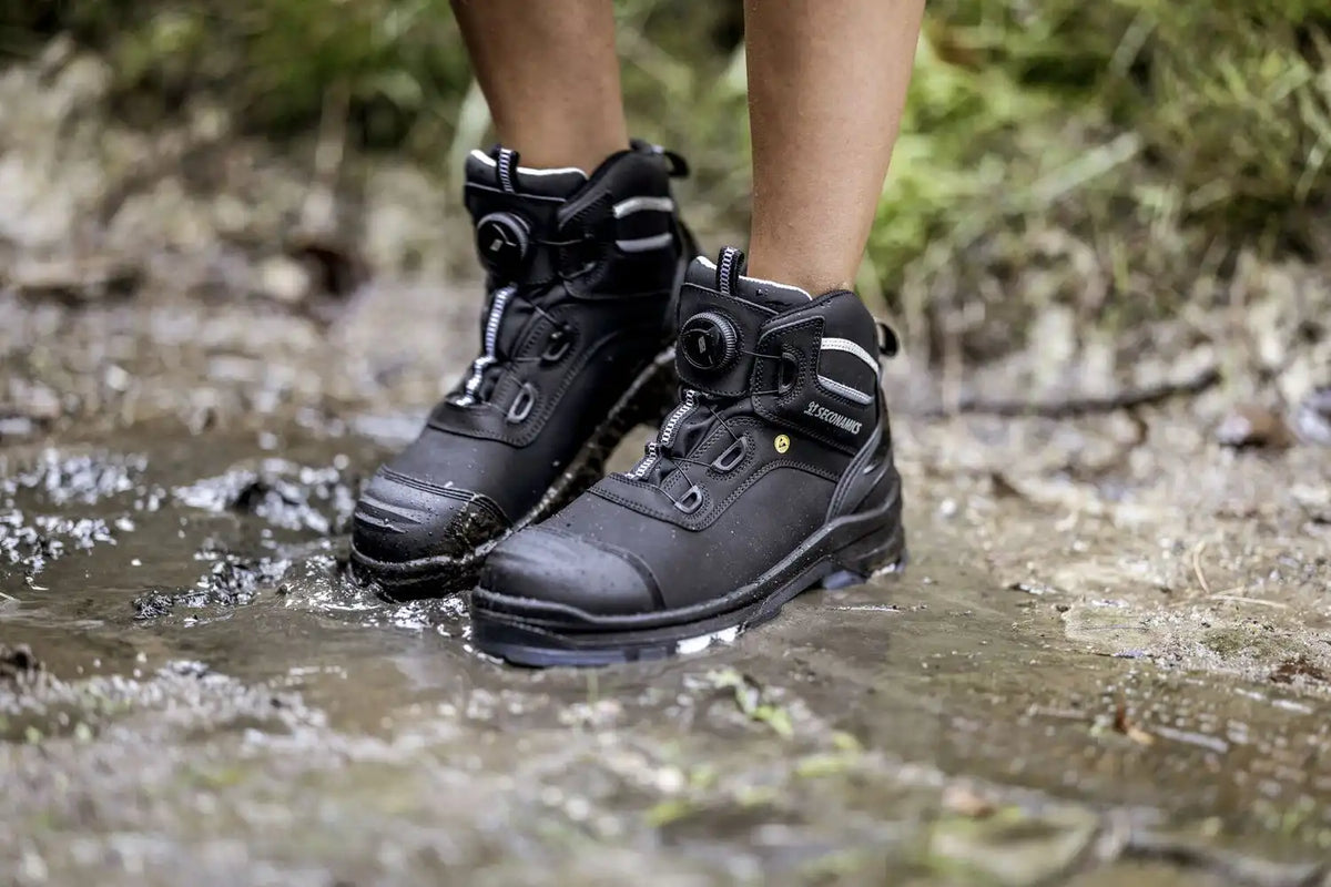 Nitras Ultimate MID S7S Sicherheitsstiefel schwarz – schwarz