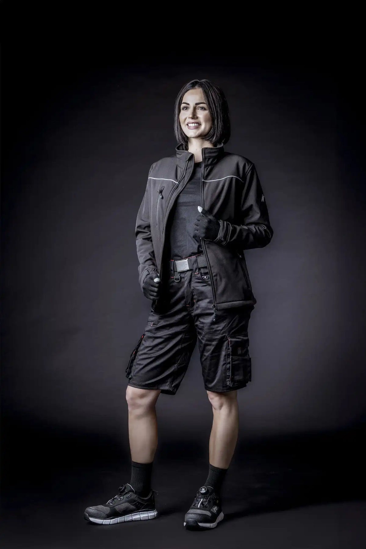 Nitras Motion TEX Light Softshelljacke schwarz – schwarz