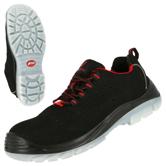 Nitras Micro Step I S1P Sicherheitshalbschuh schwarz – schwarz