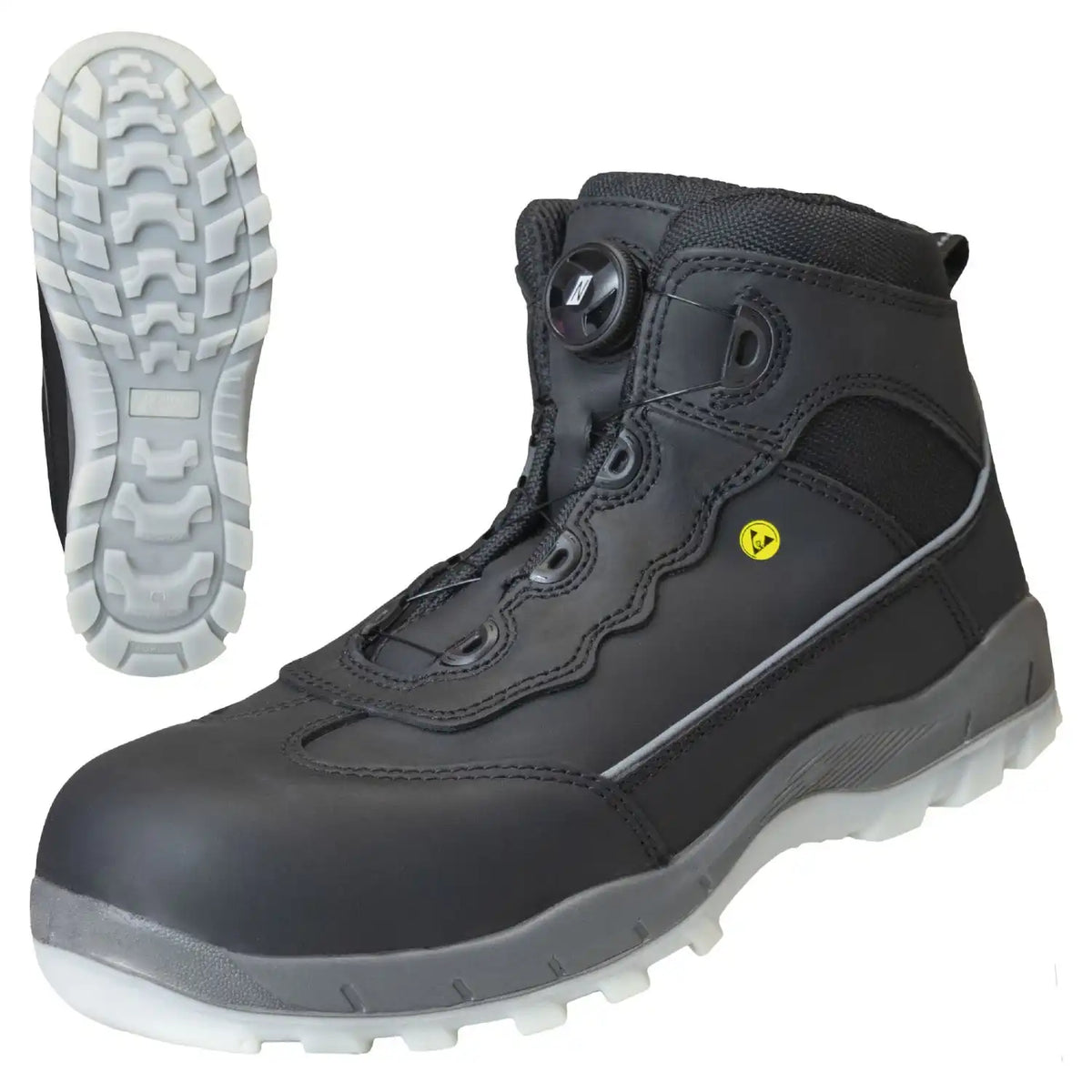 Nitras Sport Step MID FIT S3 Sicherheitshochschuhe schwarz – schwarz