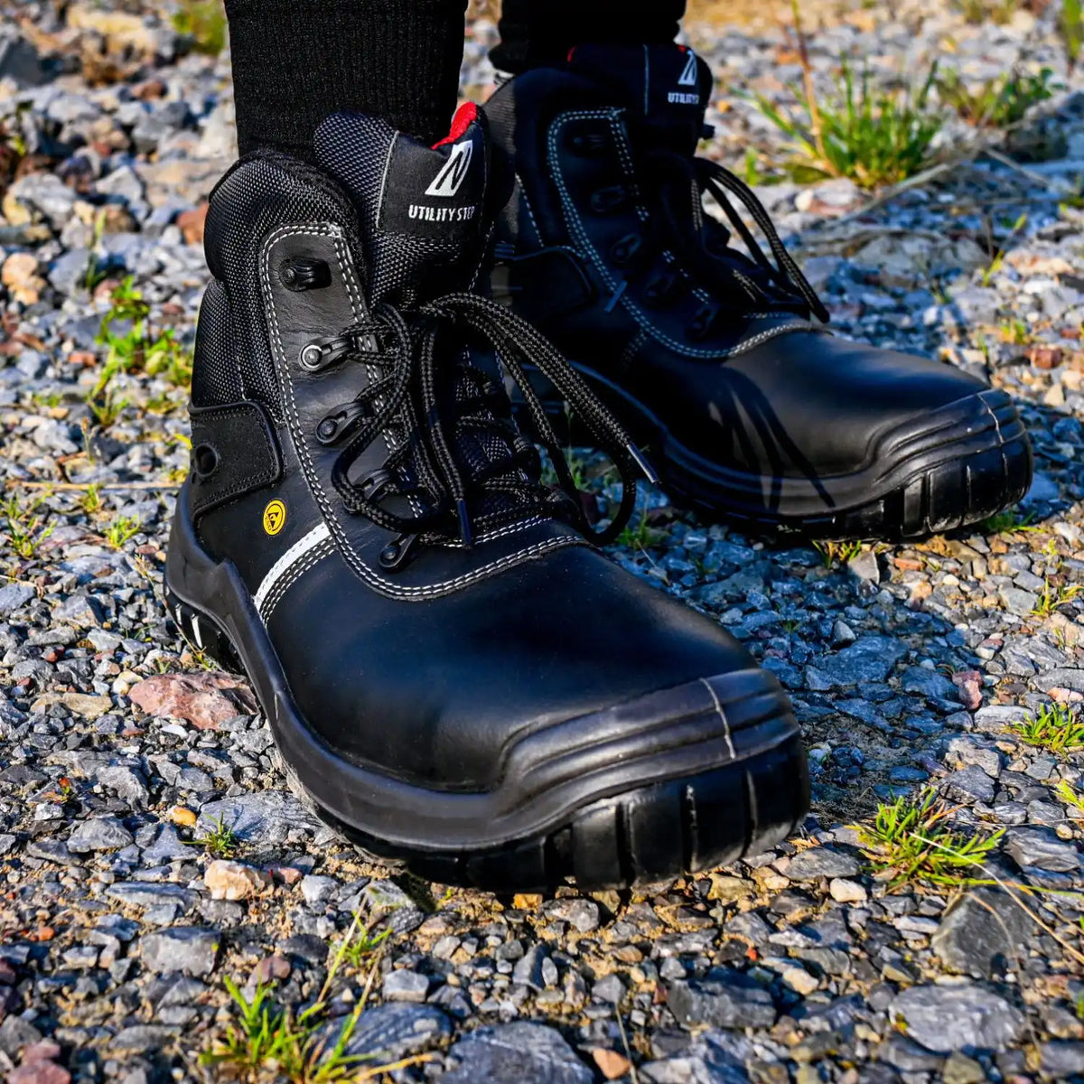 Nitras Utility Step MID S3L Sicherheitshochschuhe schwarz – schwarz