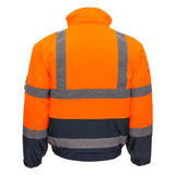 Nitras Motion TEX VIZ Warnschutz Pilotenjacke – orange/blau