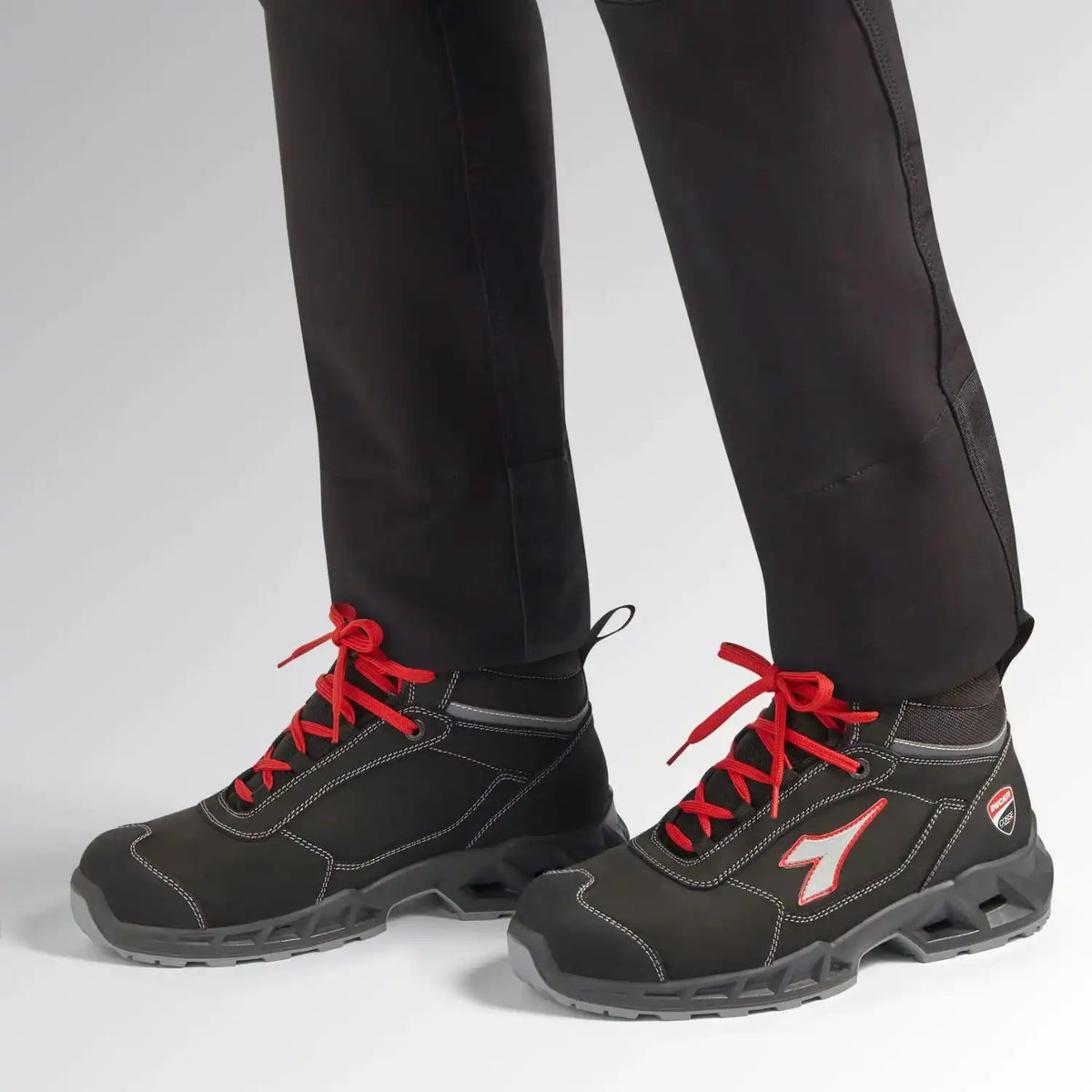 Diadora Shark Engine MID S3S Hochschuhe schwarz – schwarz