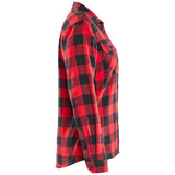 Blåkläder Damen Striker Flanellhemd – rot/schwarz