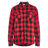 Blåkläder Striker Flanellhemd – rot/schwarz