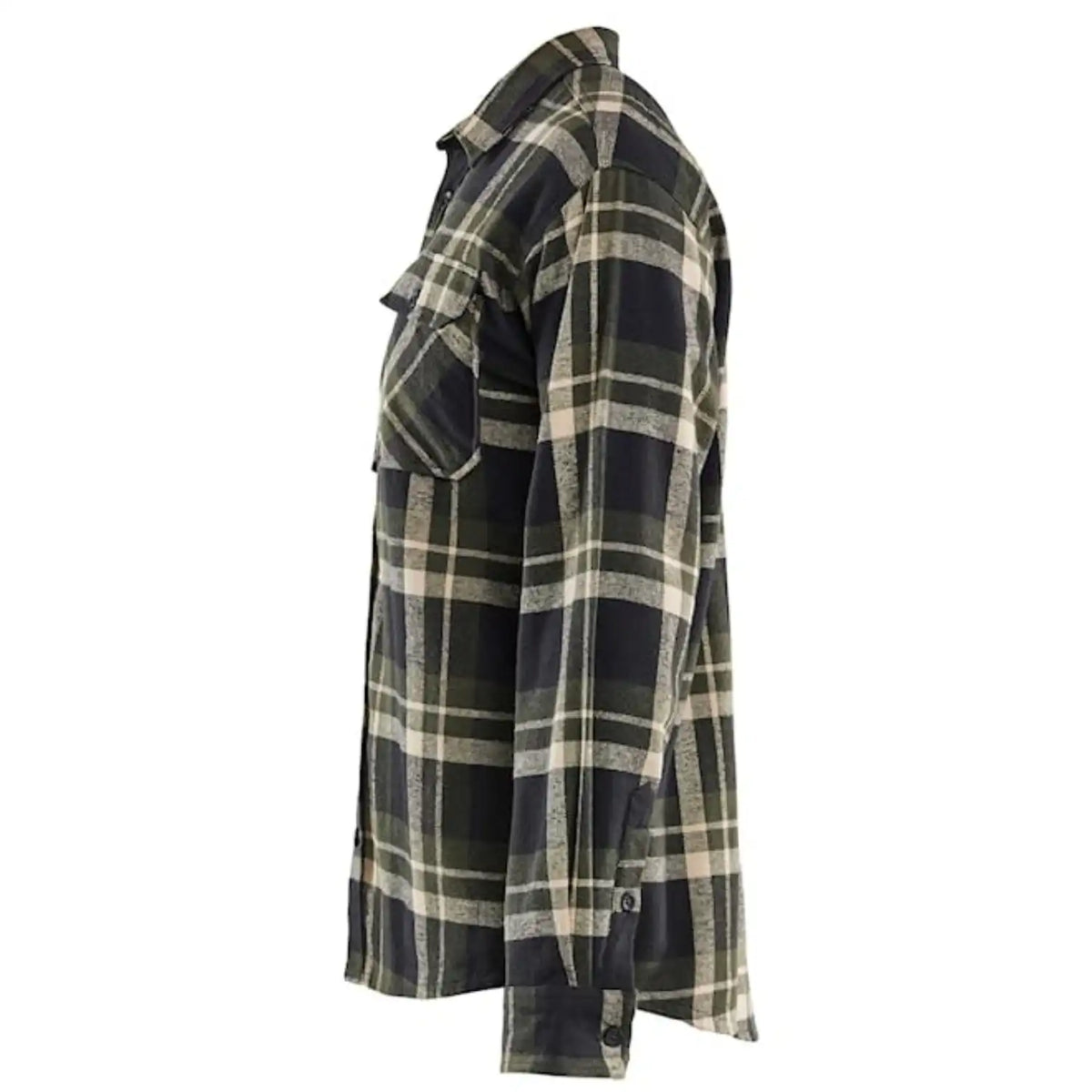 Blåkläder Striker Flanellhemd – waldgrün/schwarz
