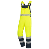 Nitras 7581 Warnschutz Winterlatzhose – gelb/marine