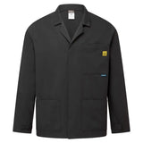 Portwest AS18 ESD Antistatik Laborjacke – schwarz