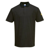 Portwest AS21 ESD Antistatik Polo-Shirt – schwarz