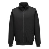 Portwest AS25 ESD Antistatik Zip-Sweatshirt – schwarz
