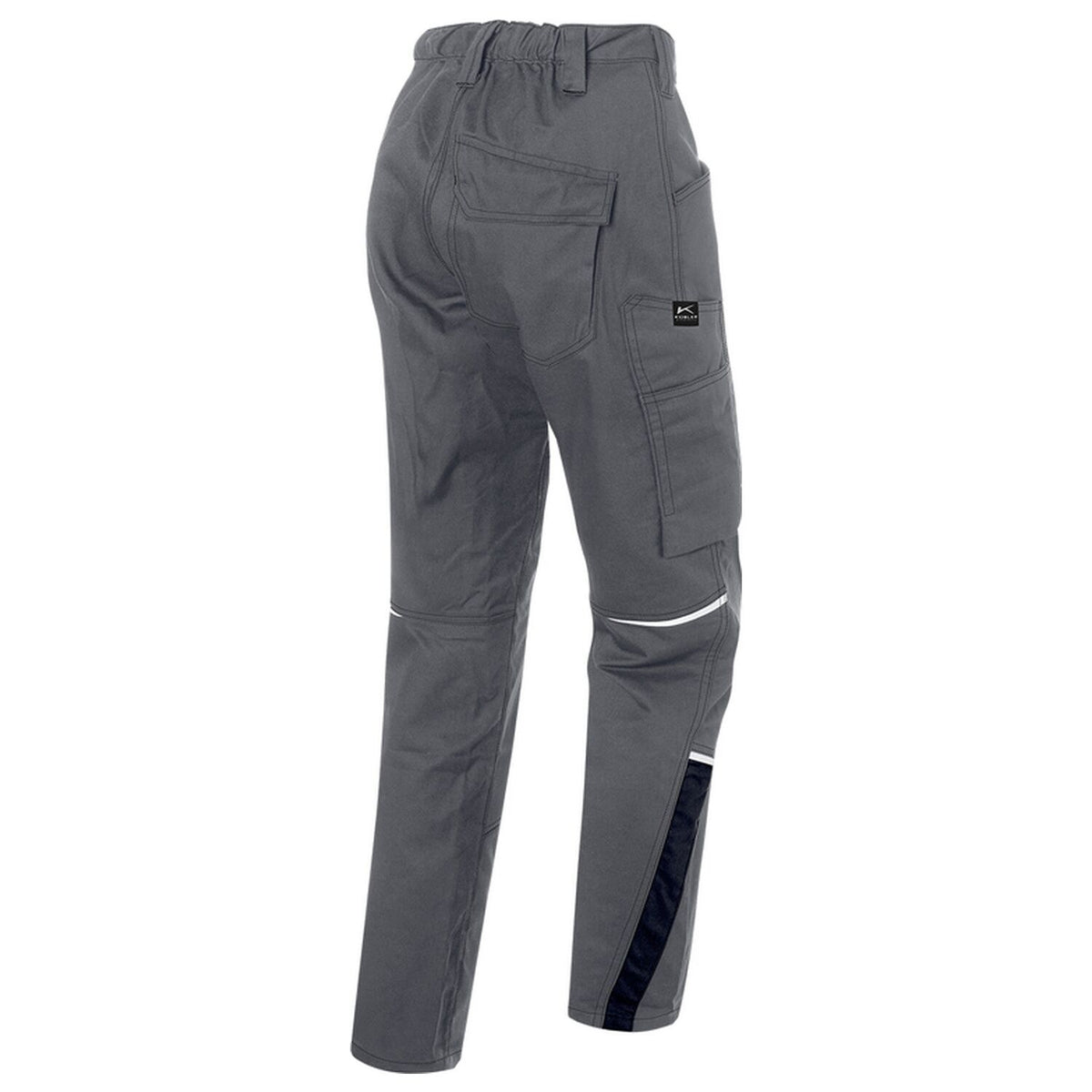 Kübler Damen Iconiq PRO Bundhose – mittelgrau/schwarz