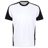 Hakro 590 T-Shirt Contrast Mikralinar Eco – weiß