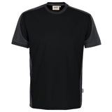 Hakro 590 T-Shirt Contrast Mikralinar Eco – schwarz