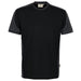 Hakro 590 T-Shirt Contrast Mikralinar Eco – schwarz
