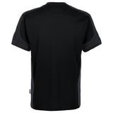 Hakro 590 T-Shirt Contrast Mikralinar Eco – schwarz