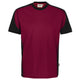 Hakro 590 T-Shirt Contrast Mikralinar Eco – weinrot
