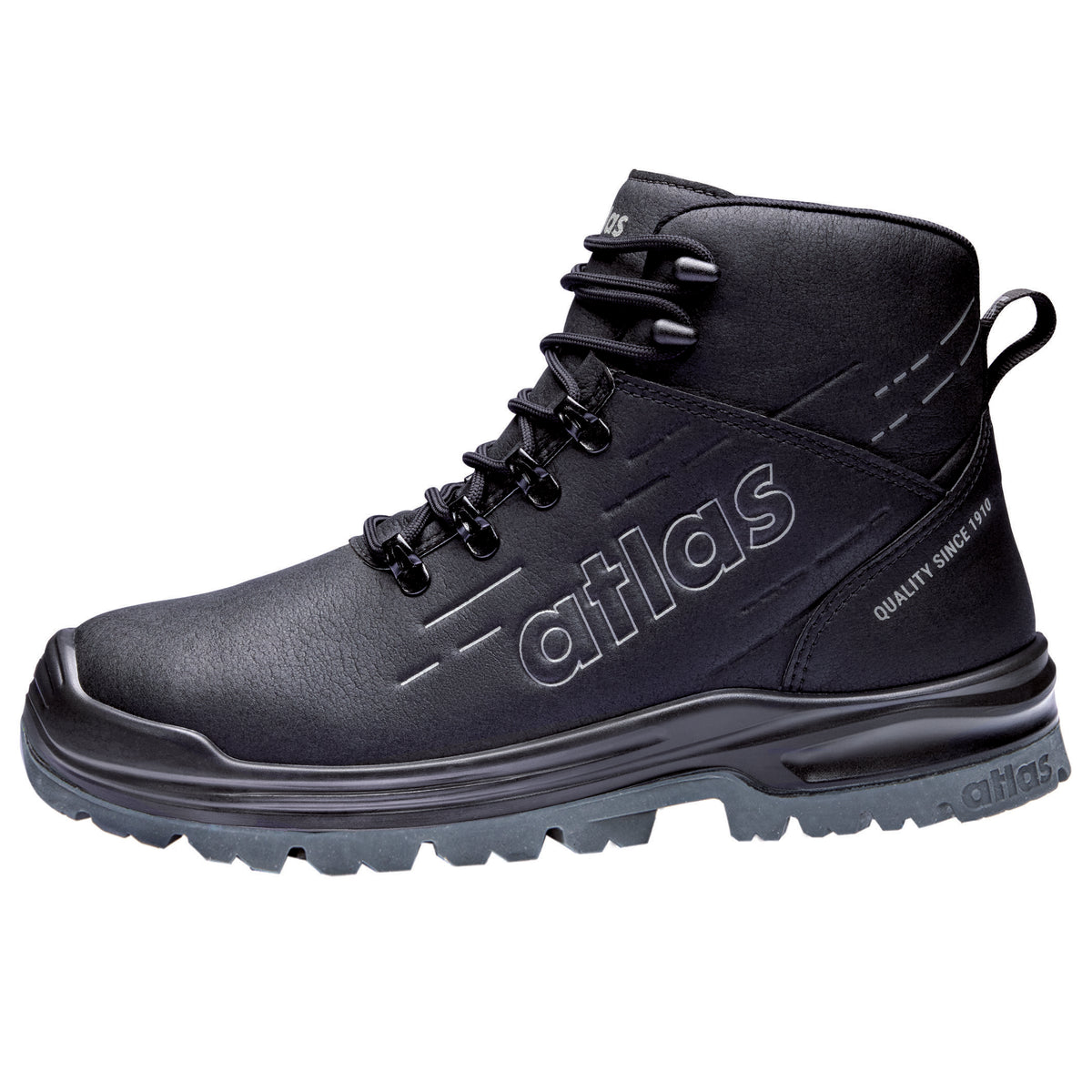 Atlas MAX 500 PRO S3S Sicherheitshochschuh schwarz – schwarz